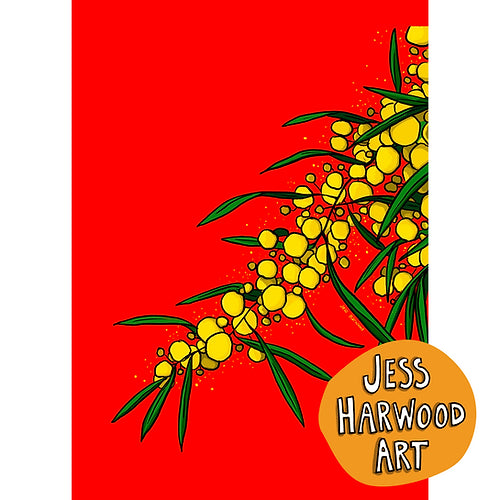 Wattle fine art print