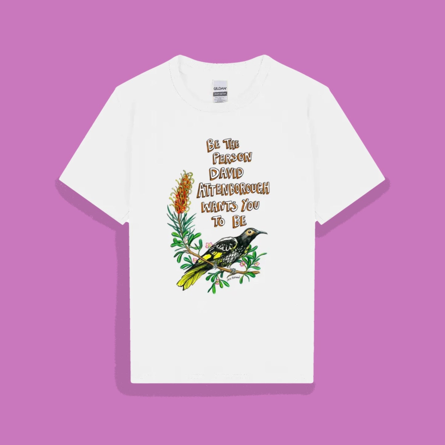 Be like David Attenborough T-shirt - Youth size