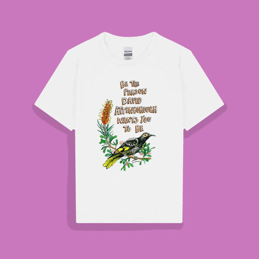 Be like David Attenborough T-shirt - Youth size