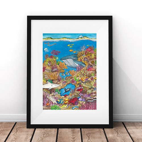 Dreaming of coral fine art print